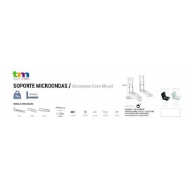 Поставка за Микровълнова Фурна TM Electron Черен 35 kg