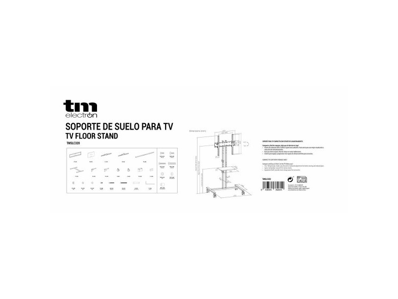 Телевизионна стойка с колела TM Electron 34