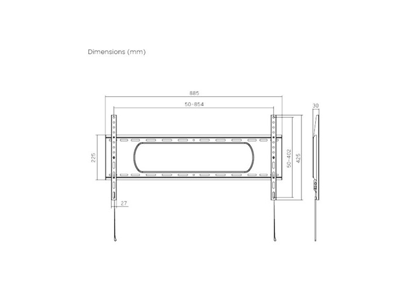 Поставка за телевизор TM Electron 43” 90