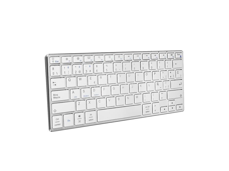Безжична клавиатура Subblim SUB-KB-3ADC200 Сребрист Испанска Qwerty