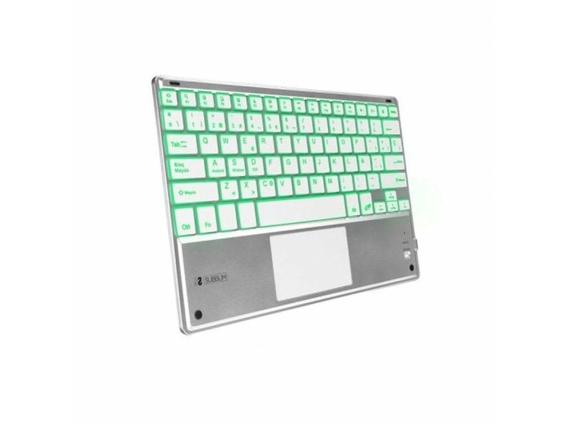 Клавиатура с тъчпад Subblim SUB-KBT-SMBT50 Сребрист Испанска Qwerty QWERTY