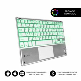 Клавиатура с тъчпад Subblim SUB-KBT-SMBT50 Сребрист Испанска Qwerty QWERTY