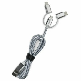Универсално USB зарядно за кола + USB-C кабел Subblim SUB-CHG-4CC001 Сребро 12 W 50 W (1 броя)
