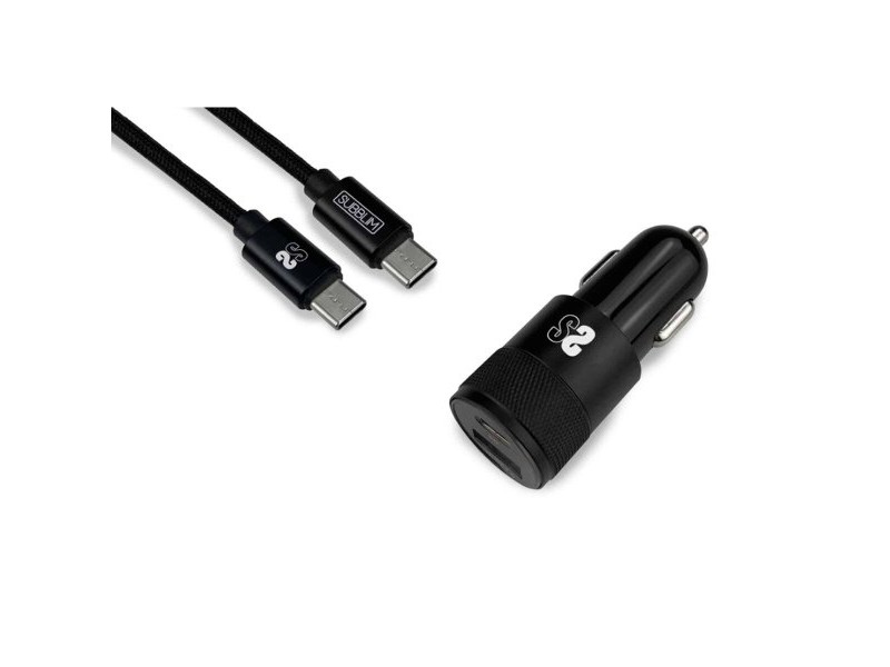 Зарядно за кола Subblim SUBCHG-5CPD11 Черен (2 броя) Зарядно за кола Subblim SUBCHG-5CPD11 Черен (2 броя)