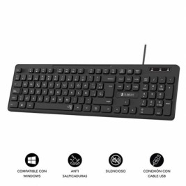 Цифрова клавиатура Subblim SUBKBC-0SSK50 Черен Испанска Qwerty QWERTY
