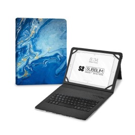 Блуту Клавиатура с Поставка за Таблет Subblim SUBKT5-BTTB01 Испанска Qwerty Многоцветен испански
