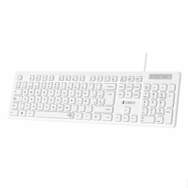 Клавиатура Subblim SUBKBC-0SSK51 Бял Испанска Qwerty Черен/Бял испански