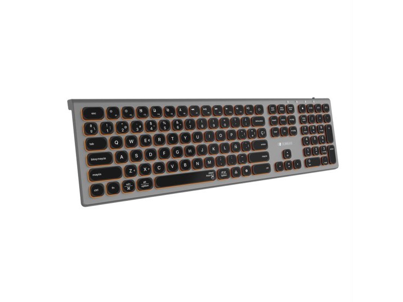Блутут клавиатура Subblim SUBKB-3MIE310 Черен Сив Испанска Qwerty