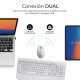 Клавиатура с мишка Subblim OFFICE PROWAVE Бял Испанска Qwerty QWERTY