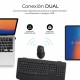 Клавиатура с мишка Subblim OFFICE PROWAVE Черен Испанска Qwerty QWERTY