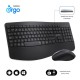 Клавиатура с мишка Subblim OFFICE PROWAVE Черен Испанска Qwerty QWERTY
