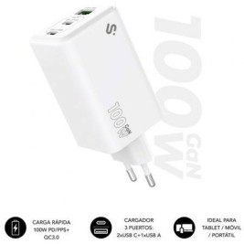 Зарядно за стена Subblim SUBCHG-6G3510 Бял 120 W