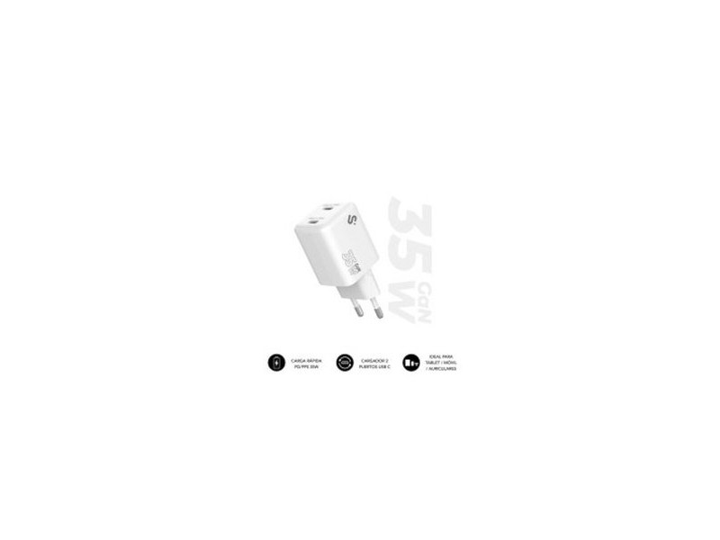 Зарядно за стена Subblim SUBCHG-6G3520 Бял 120 W Зарядно за стена Subblim SUBCHG-6G3520 Бял 120 W