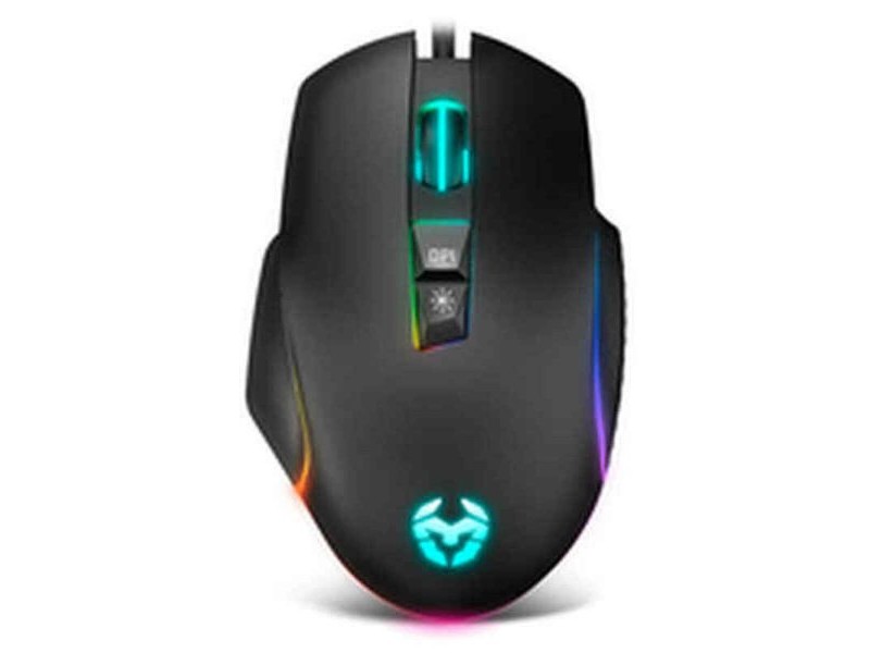 LED мишка за игра Krom NXKROMKEOS Черен 6400 dpi