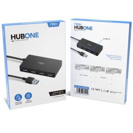 USB извод Nox-Xtreme NXLITEHUBONE USB x 4 Черен