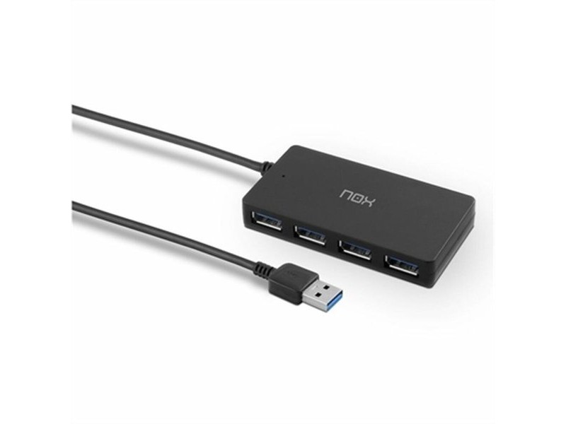 USB извод Nox-Xtreme NXLITEHUBONE USB x 4 Черен