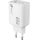Зарядно за стена LEOTEC LECSPH65W3W2 65 W Бял