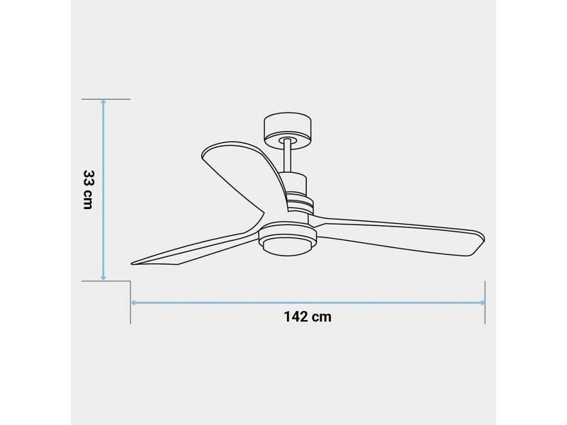 Вентилатор за таван Universal Blue ALM 4056 3A 70W (142 cm)