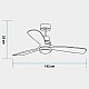 Вентилатор за таван Universal Blue ALM 4056 3A 70W (142 cm)