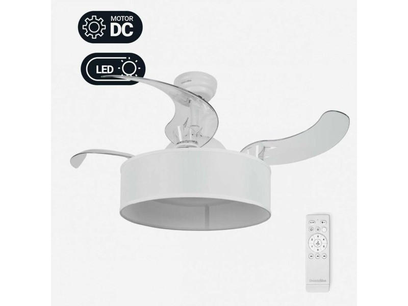 Вентилатор за таван Universal Blue JALOQUE WFW Ø 104 cm Бял 65 W