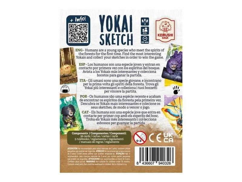 Настолна игра Devir Yokai Sketch