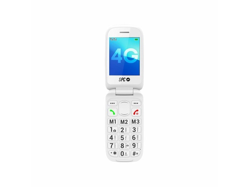 Мобилен телефон за по-възрастни хора SPC 2337B Бял 128 GB 2,8