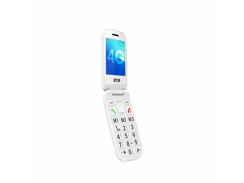 Мобилен телефон за по-възрастни хора SPC 2337B Бял 128 GB 2,8