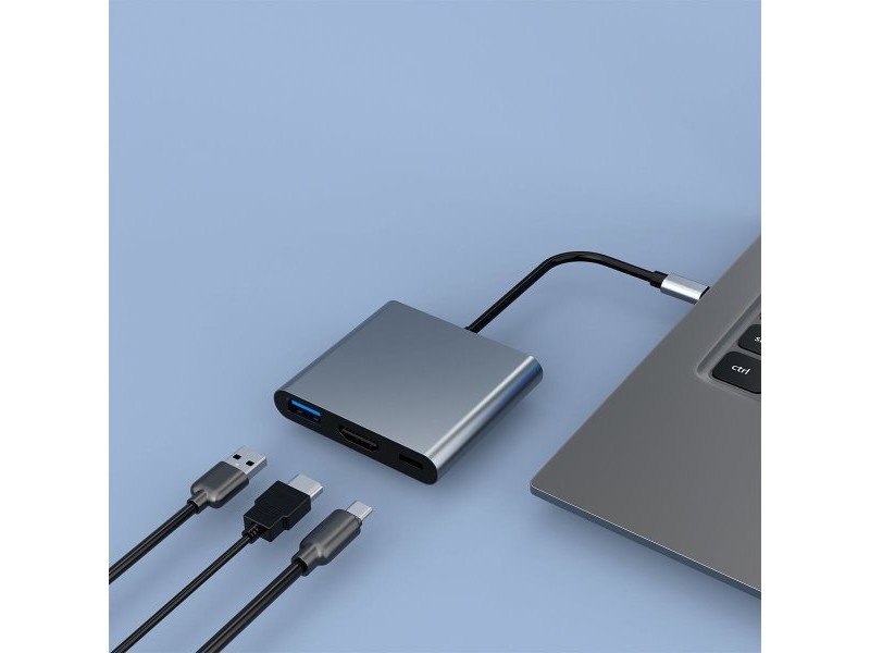 USB извод CoolBox COO-DOCK-C-31 Сив 100 W
