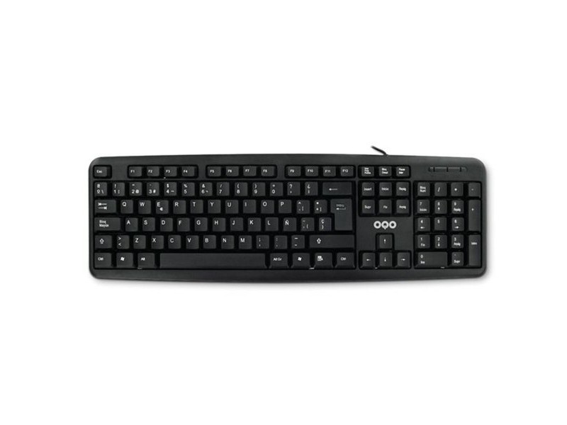 Клавиатура OQO T001-U Черен Многоцветен Испанска Qwerty