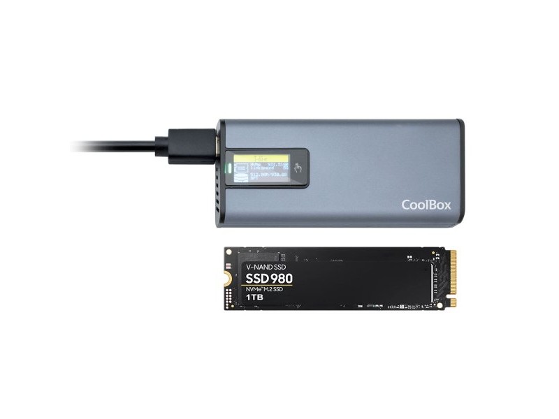 Калъф за твърд диск CoolBox COO-MCM-M2F Сив Сребрист 2,5 Калъф за твърд диск CoolBox COO-MCM-M2F Сив Сребрист 2,5