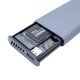 Калъф за твърд диск CoolBox COO-MCM-M2F Сив Сребрист 2,5 Калъф за твърд диск CoolBox COO-MCM-M2F Сив Сребрист 2,5