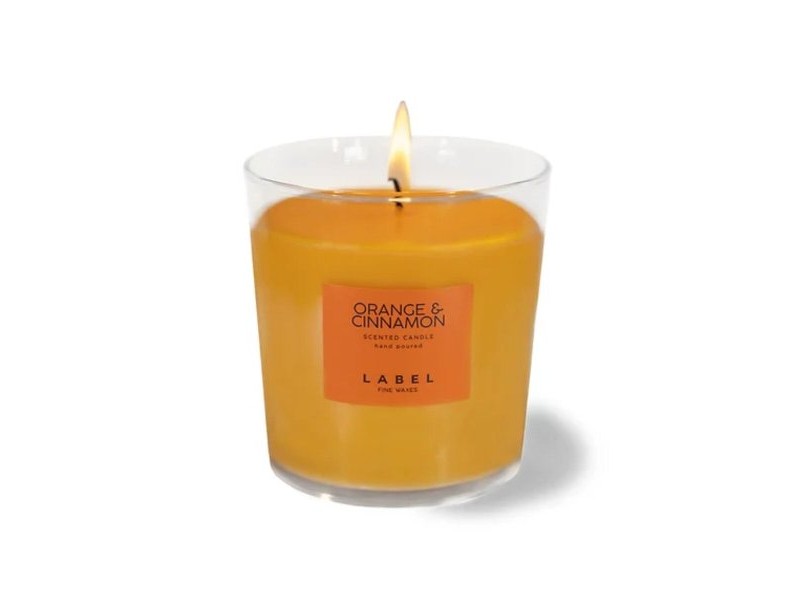 Ароматизирана Свещ Label Оранжев Канела 220 g