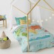 Комплект покривка за завивка HappyFriday Happynois World Map Многоцветен 80 легло 2 Части Комплект покривка за завивка HappyFriday Happynois World Map Многоцветен 80 легло 2 Части