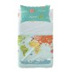 Комплект Чаршафи HappyFriday Happynois World Map Многоцветен Бебешко Креватче 2 Части