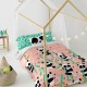 Комплект покривка за завивка HappyFriday Moshi Moshi Panda Garden Розов 105 легло 2 Части Комплект покривка за завивка HappyFriday Moshi Moshi Panda Garden Розов 105 легло 2 Части