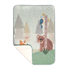 Одеяло HappyFriday Moshi Moshi Harvestwood Многоцветен Микрофибър 110 x 140 cm