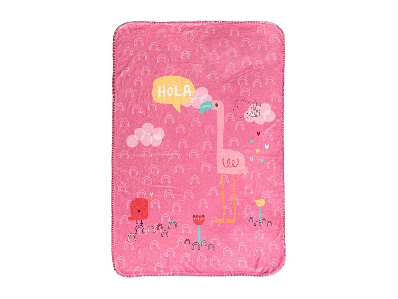 Одеяло HappyFriday Moshi Moshi Hola Многоцветен Микрофибър 110 x 140 cm