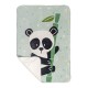 Одеяло HappyFriday Moshi Moshi Panda Garden Blue Многоцветен Микрофибър 110 x 140 cm