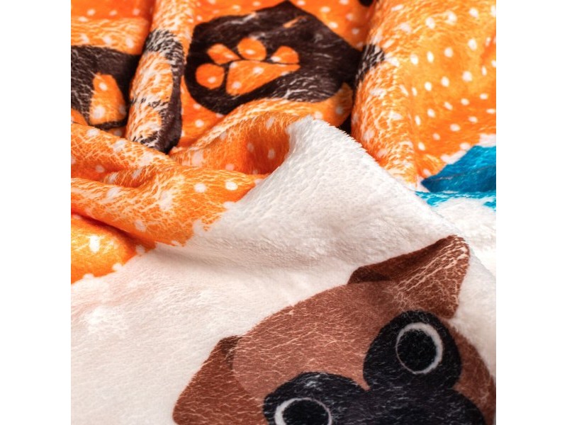Одеяло HappyFriday Mr Fox Dogs Многоцветен Микрофибър 110 x 140 cm (Куче) Одеяло HappyFriday Mr Fox Dogs Многоцветен Микрофибър 110 x 140 cm (Куче)
