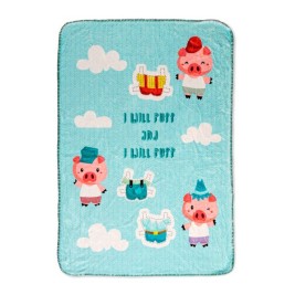 Одеяло HappyFriday Mr Fox Piggys Многоцветен Микрофибър 110 x 140 cm