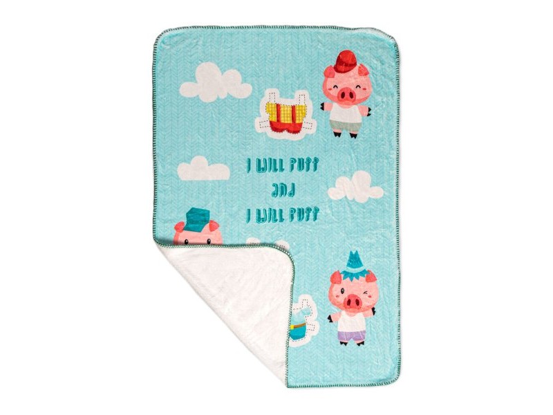 Одеяло HappyFriday Mr Fox Piggys Многоцветен Микрофибър 110 x 140 cm