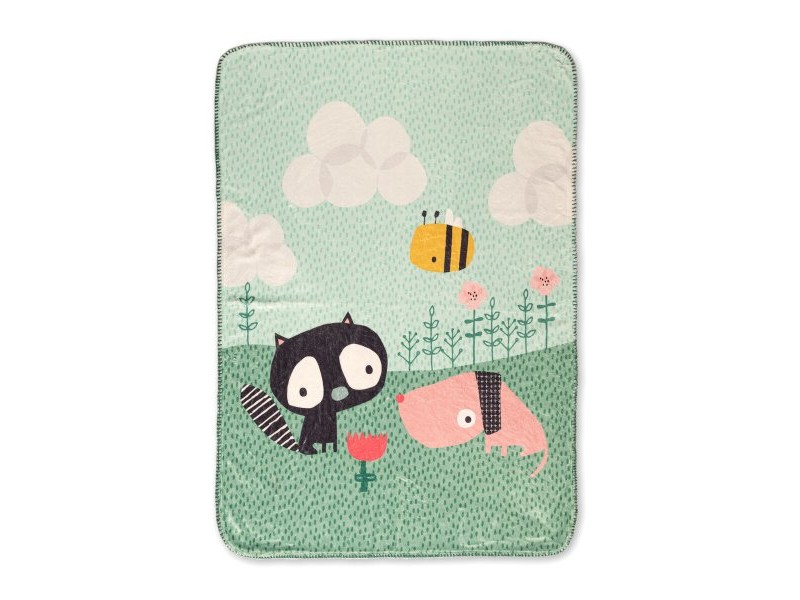 Одеяло HappyFriday Moshi Moshi Best Buddies Многоцветен Микрофибър 110 x 140 cm Одеяло HappyFriday Moshi Moshi Best Buddies Многоцветен Микрофибър 110 x 140 cm