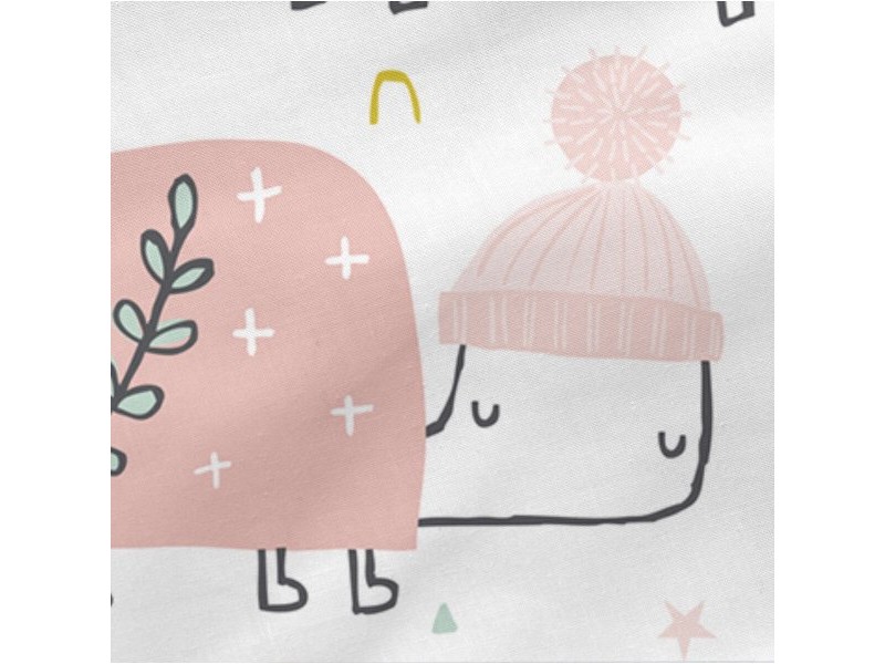 Спален Чувал без Пълнеж HappyFriday Moshi Moshi Best buddies Многоцветен 105 x 200 cm