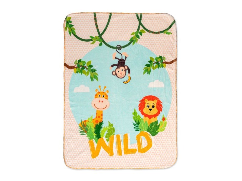 Одеяло HappyFriday Mr Fox Wild Многоцветен Микрофибър 110 x 140 cm