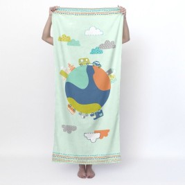 Кърпа за баня HappyFriday Moshi Moshi Holidays Многоцветен 70 x 150 cm