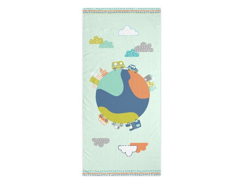 Кърпа за баня HappyFriday Moshi Moshi Holidays Многоцветен 70 x 150 cm