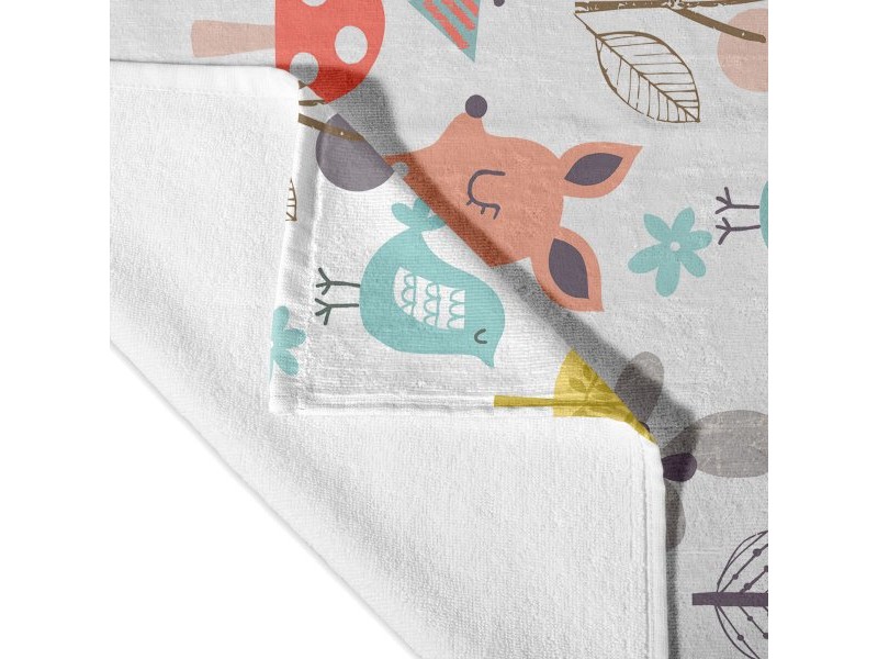 Кърпа за баня HappyFriday Moshi Moshi Woodland Многоцветен 70 x 150 cm Кърпа за баня HappyFriday Moshi Moshi Woodland Многоцветен 70 x 150 cm