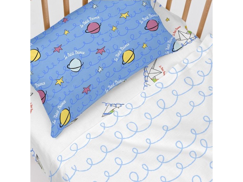 Комплект Чаршафи HappyFriday Le Petit Prince Navire  Многоцветен Бебешко Креватче 2 Части