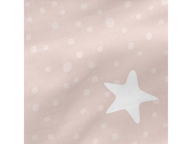 Спален Чувал без Пълнеж HappyFriday Basic Kids Little star Розов 90 x 200 cm
