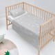 Комплект Чаршафи HappyFriday Basic Kids Little star Сив Бебешко Креватче 2 Части